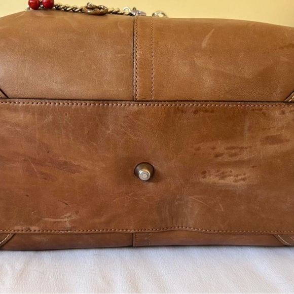 Coach Vintage Brown Leather Satchel Handbag - Picture 6 of 6